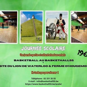 journée scolaire basket et lion waterloo ferme